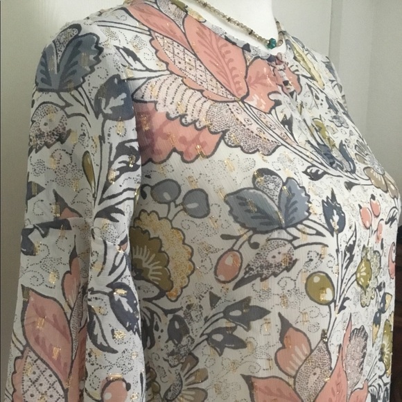 Ann Taylor Loft Floral Tunic - Picture 2 of 5